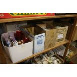 A shelf of assorted sundries.