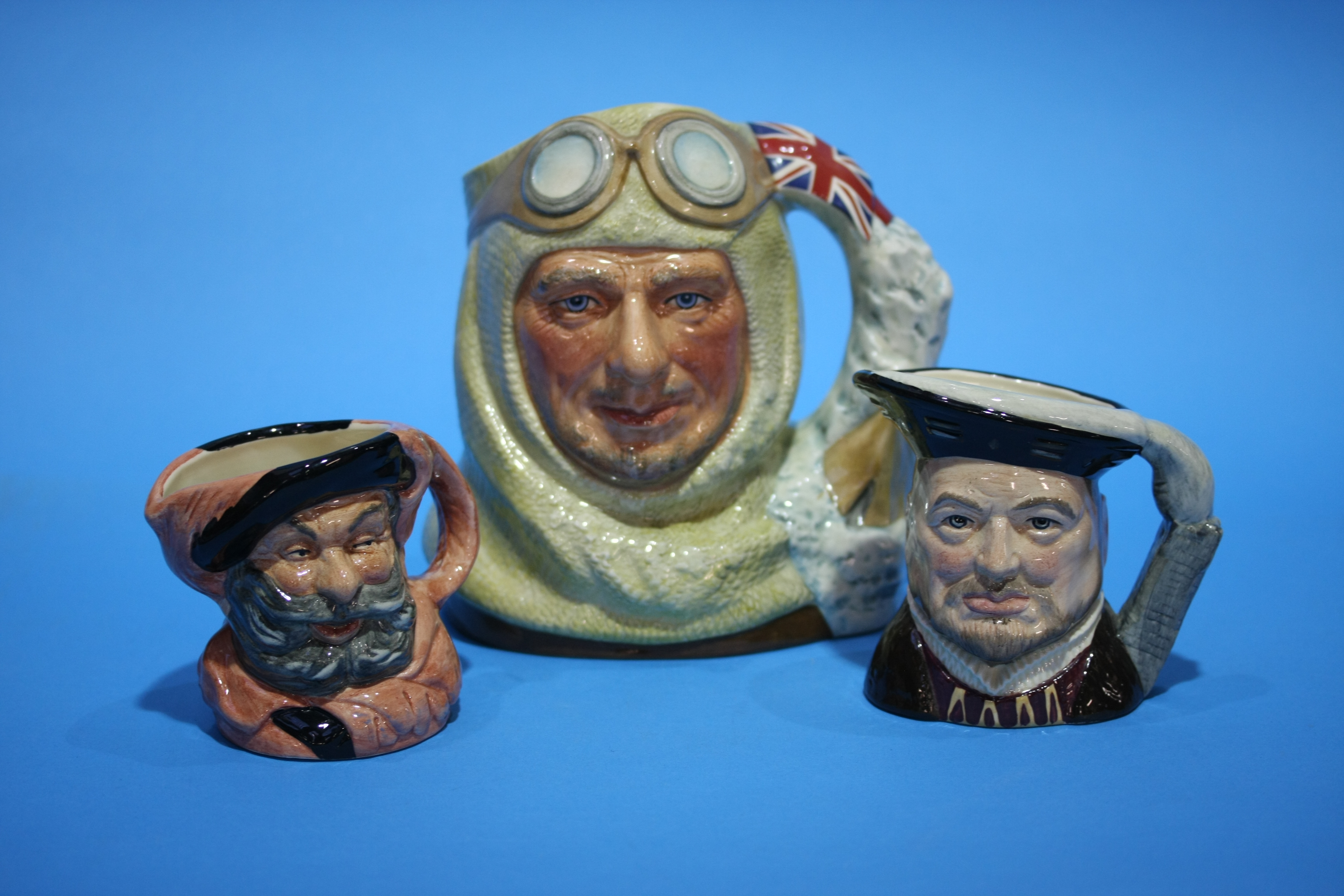 A Royal Doulton Character jug, 'Captain Scott', D7116 and two others.