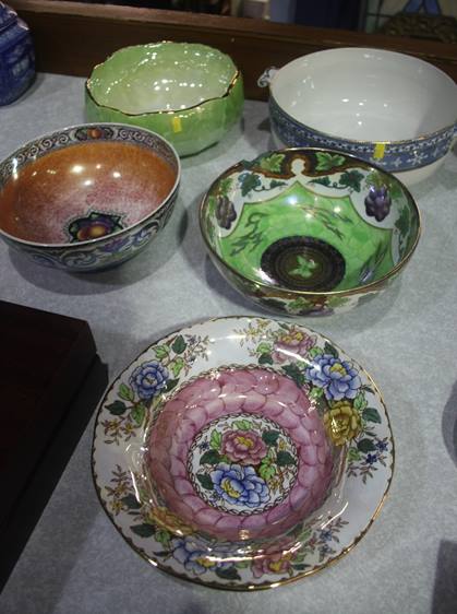 Five Maling bowls - Image 2 of 2