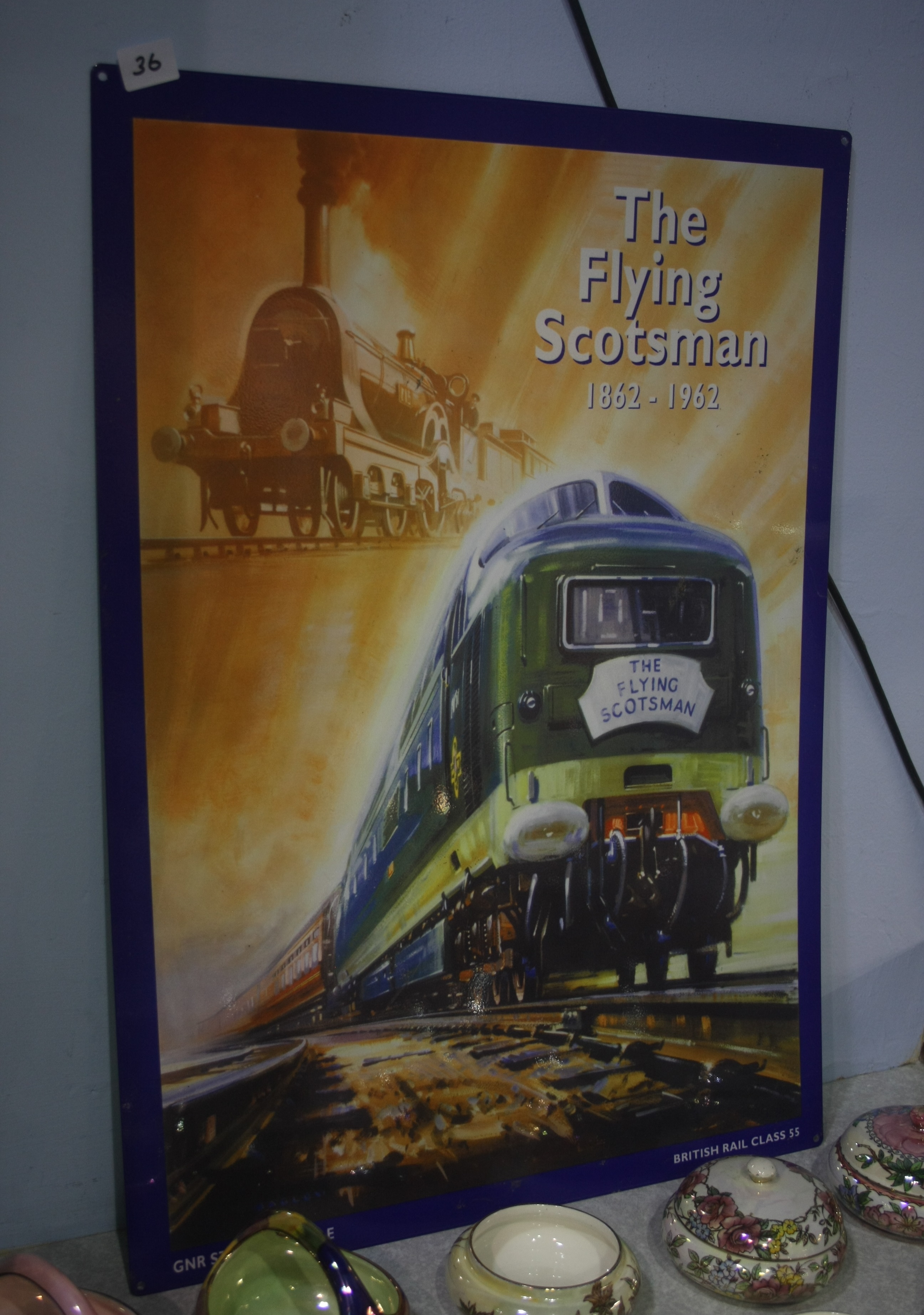 Modern sign 'Flying Scotsman'