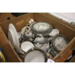 Box of China and a barometer