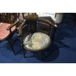 Edwardian inlaid armchair