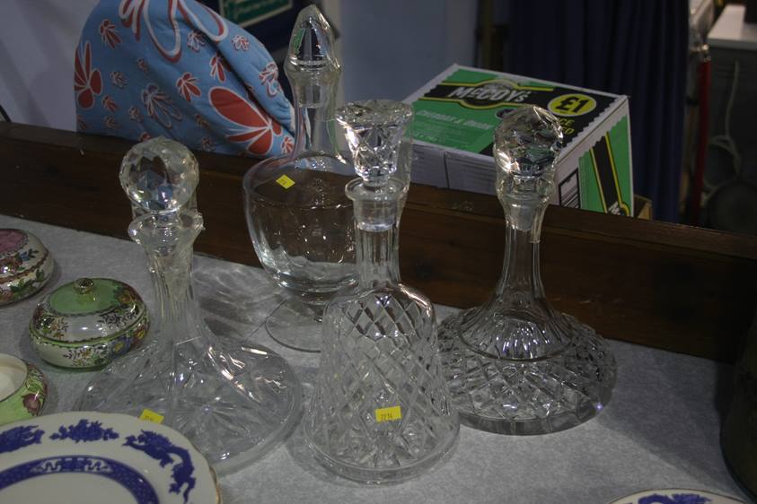 Four decanters