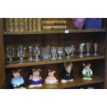 A collection of 18 various antique glasses