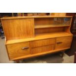 Teak high back sideboard