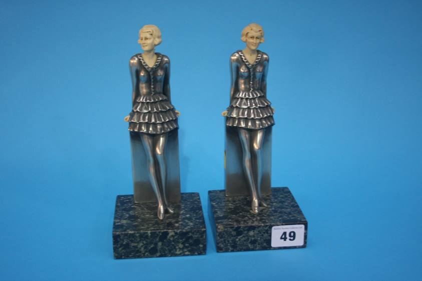 Pair of reproduction Art Deco style bookends etc. - Image 2 of 4