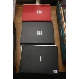 Three postcard albums