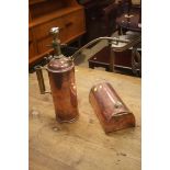 Copper hot water bottle and spray bottle