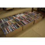 Ten boxes of DVDs