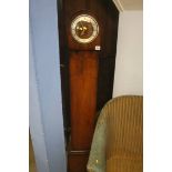 Walnut grandmother clock