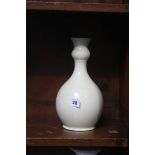 A cream ware vase