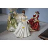 Three Royal Doulton figures