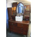 Edwardian mahogany dressing chest