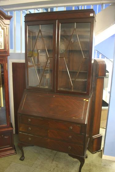 Mahogany bureau bookcase