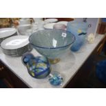 Various studio glass, paperweights etc.