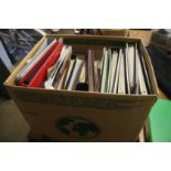 Large quantity of stamp albums