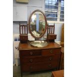 An Edwardian dressing chest