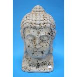 A large Buddha's head