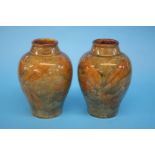 A pair of Royal Doulton vases