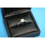 A new platinum solitaire diamond engagement ring, weight 1.07ct, colour H, clarity VVS1 (with 1GR