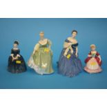 Four various Royal Doulton figures 'Valerie', 'Cherie', 'Adrienne' and 'Fair Lady'