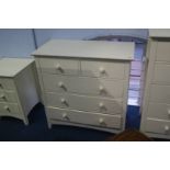 A cream chest of drawers