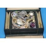 A jewellery box and contents