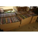 10 boxes of dvds