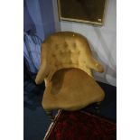Two button back nursing chairs