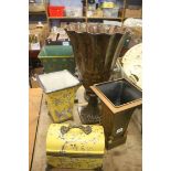 Various decorative urns and vases etc.