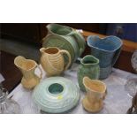 Assorted pottery, Wade etc.
