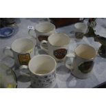 Five Wade Vaux tankards