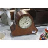 Mahogany mantle clock