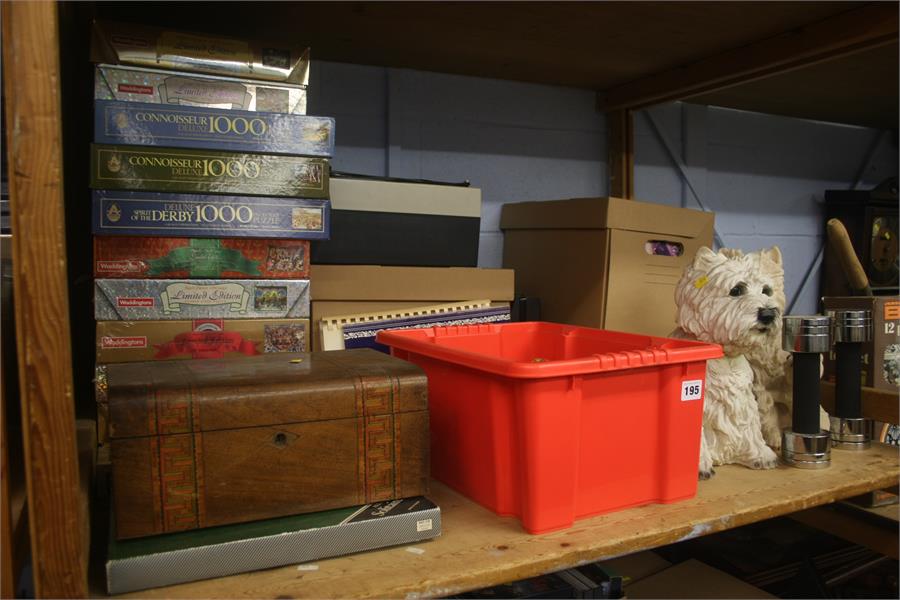 Shelf of assorted including jigsaw puzzles - Image 5 of 5