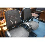 Pair of office chairs