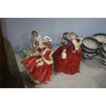 Three Royal Doulton figures