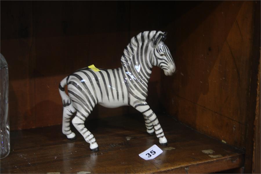 Beswick zebra - Image 2 of 2