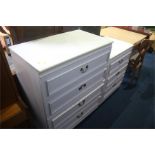 Two modern chest of drawers