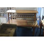 Two teak coffee tables