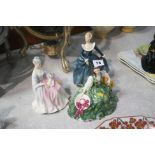 Three Royal Doulton figures