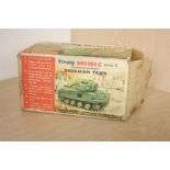 Boxed Tri-Ang Sherman tank