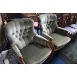 Pair of Parker Knoll armchairs