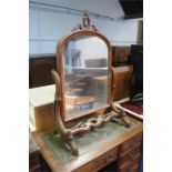 Mahogany dressing mirror