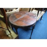 Pair of half moon tables