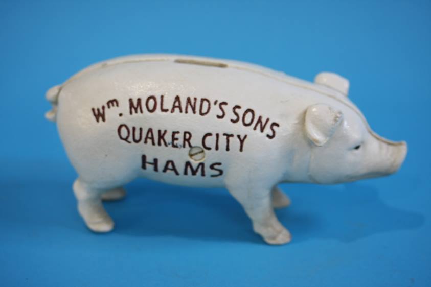 Cast iron Yorkshireman sign and a Quaker City Hams - Image 2 of 2