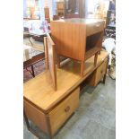 Teak dressing table and bedside chest