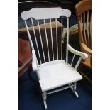 Painted rocking chair