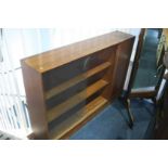 Teak sliding door bookcase