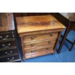 A Victorian commode in the form of a chest of draw