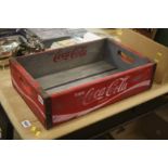 Coca Cola wooden tray